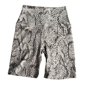 Beyond Yoga Brown Mix Snake print Biker‎ Yoga Shorts